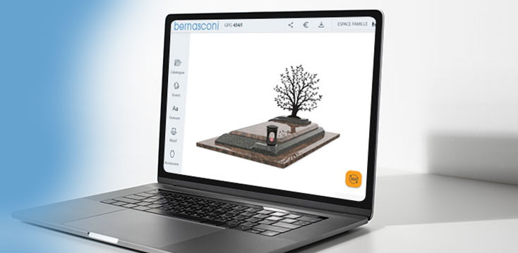 Configurateur de monuments funéraire - Marbrerie & Pompes Funèbres Bernasconi